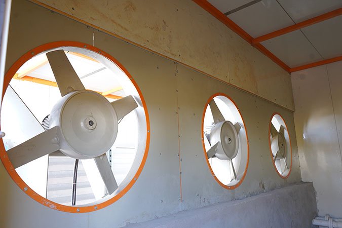 Axial Flow Fan for Textile Humidification System